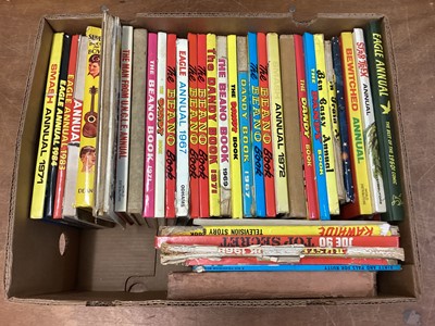 Lot 116 - Box of Annual's mostly (1960/70s) to include Beano, Dandy, Eagle and others. Approximately 37 in Lot.