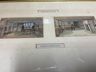 Lot 595 - Large collection of framed 19th century engravings