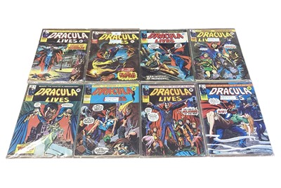 Lot 66 - Marvel Comics group Dracula Lives weekly magazine. To include issues #1 - #87 (1974 - 1976). Approximately 87 magazines.