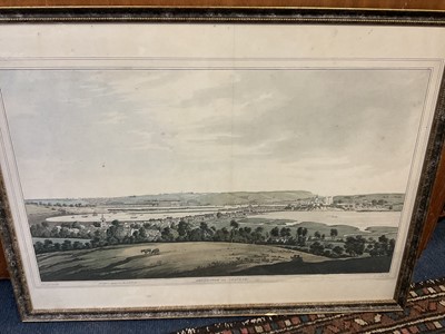 Lot 288 - William Kip & John Norden 17th century map of Kent together with a lithographic view of Rochester and Chatham