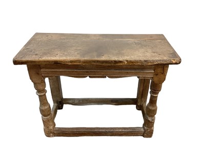 Lot 1377 - English Tudor side table