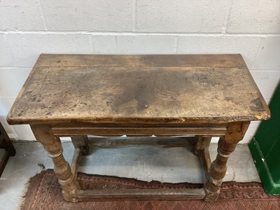 Lot 1377 - English Tudor side table