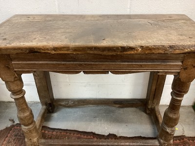 Lot 1377 - English Tudor side table