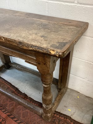 Lot 1377 - English Tudor side table