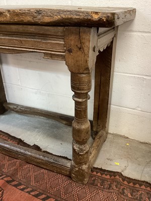 Lot 1377 - English Tudor side table