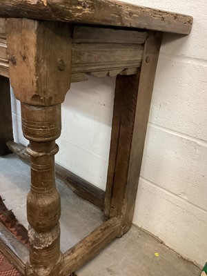 Lot 1377 - English Tudor side table