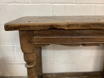 Lot 1377 - English Tudor side table