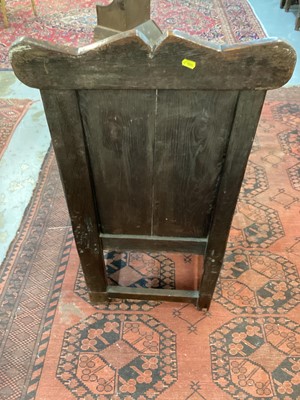 Lot 1507 - Late 17th century oak wainscot chair, possibly Welsh