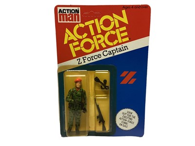 Lot 273 - Palitoy Action Man Action Force Z Force Captain, on card with blister pack (1)