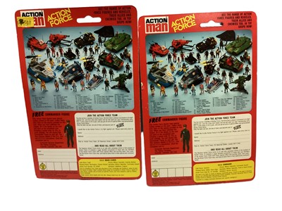 Lot 264 - Palitoy Action Man Action Force S.A.S Squad Leader & Commando, on card with blister pack (2)