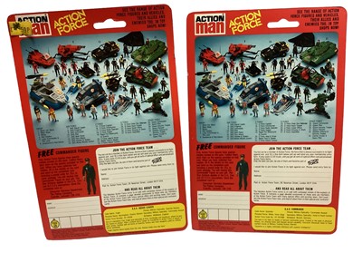 Lot 265 - Palitoy Action Man Action Force S.A.S Squad Leader & Commando, on card with blister pack (2)