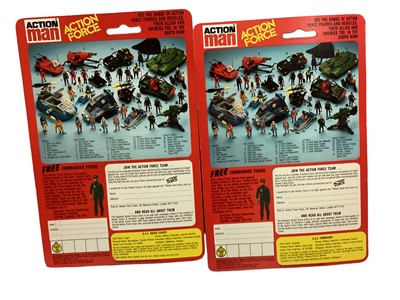 Lot 266 - Palitoy Action Man Action Force S.A.S Squad Leader & Commando, on card with blister pack (2)
