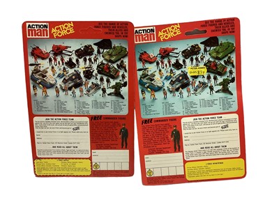 Lot 275 - Palitoy Action Man Action Force Z Force Sapper & Infantryman, on card with blister pack (2)