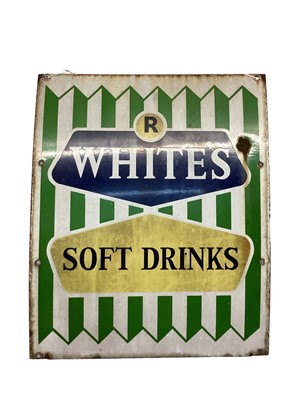 Lot 29 - Original 'R Whites soft drinks' enamel advertising sign, 64 x 52cm