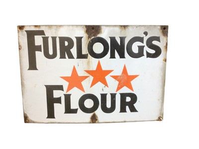 Lot 34 - Original 'Fuller's Flour' enamel advertising sign, 38cm x 25.5cm