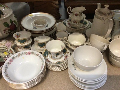 Lot 359 - Group of various tea and dinner ware including Paragon 'Belinda', Royal Doulton 'Greenbrier', Royal Albert 'Berkeley', Portmeirion, other decorative ceramics and a porcelain...