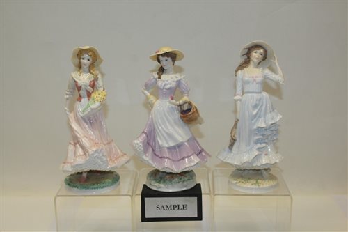 Lot 2057 - Set of four Royal Worcester limited edition...