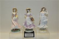 Lot 2057 - Set of four Royal Worcester limited edition...