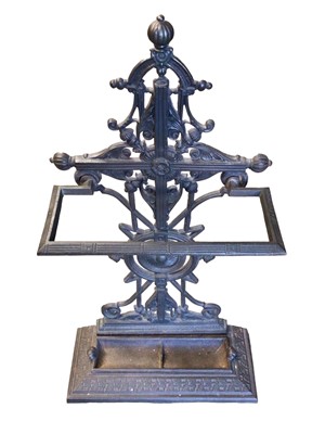 Lot 1362 - Cast iron stick stand