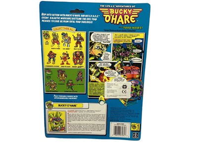 Lot 118 - Hasbro (c1990) The S.P.A.C.E.  (Sentient Protoplasm Against Colonial Enchroachment) Adventure of Bucky O'Hare....The Toad Wars! Bucky O'Hare, on punched card with bubblepack no.7281 (1)