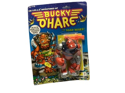 Lot 121 - Hasbro (c1990) The S.P.A.C.E. (Sentient Protoplasm Against Colonial Enchroachment) Adventures of Bucky O'Hare....The Toad Wars! Bruiser, on punched card with bubblepack no.7282 (1)