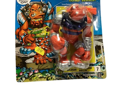 Lot 121 - Hasbro (c1990) The S.P.A.C.E. (Sentient Protoplasm Against Colonial Enchroachment) Adventures of Bucky O'Hare....The Toad Wars! Bruiser, on punched card with bubblepack no.7282 (1)