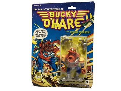 Lot 122 - Hasbro (c1990) The S.P.A.C.E. (Sentient Protoplasm Against Colonial Enchroachment) Adventures of Bucky O'Hare....The Toad Wars! Commander Dogstar, on punched card with bubblepack No.7282 (1)