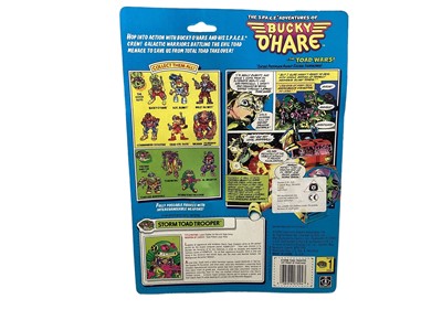 Lot 123 - Hasbro (c1990) The S.P.A.C.E. (Sentient Protoplasm Against Colonial Enchroachment) Adventures of Bucky O'Hare....The Toad Wars! Storm Toad Trooper, on punched card with bubblepack no.7294 (1)