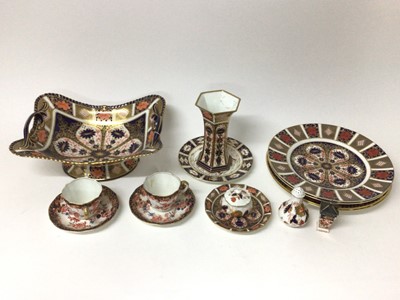Lot 39 - Group of Royal Crown Derby and other Imari pattern china, including pattern number 1128