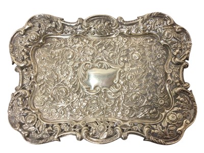 Lot 264 - Late Victorian silver dressing table tray (Birmingham 1900)