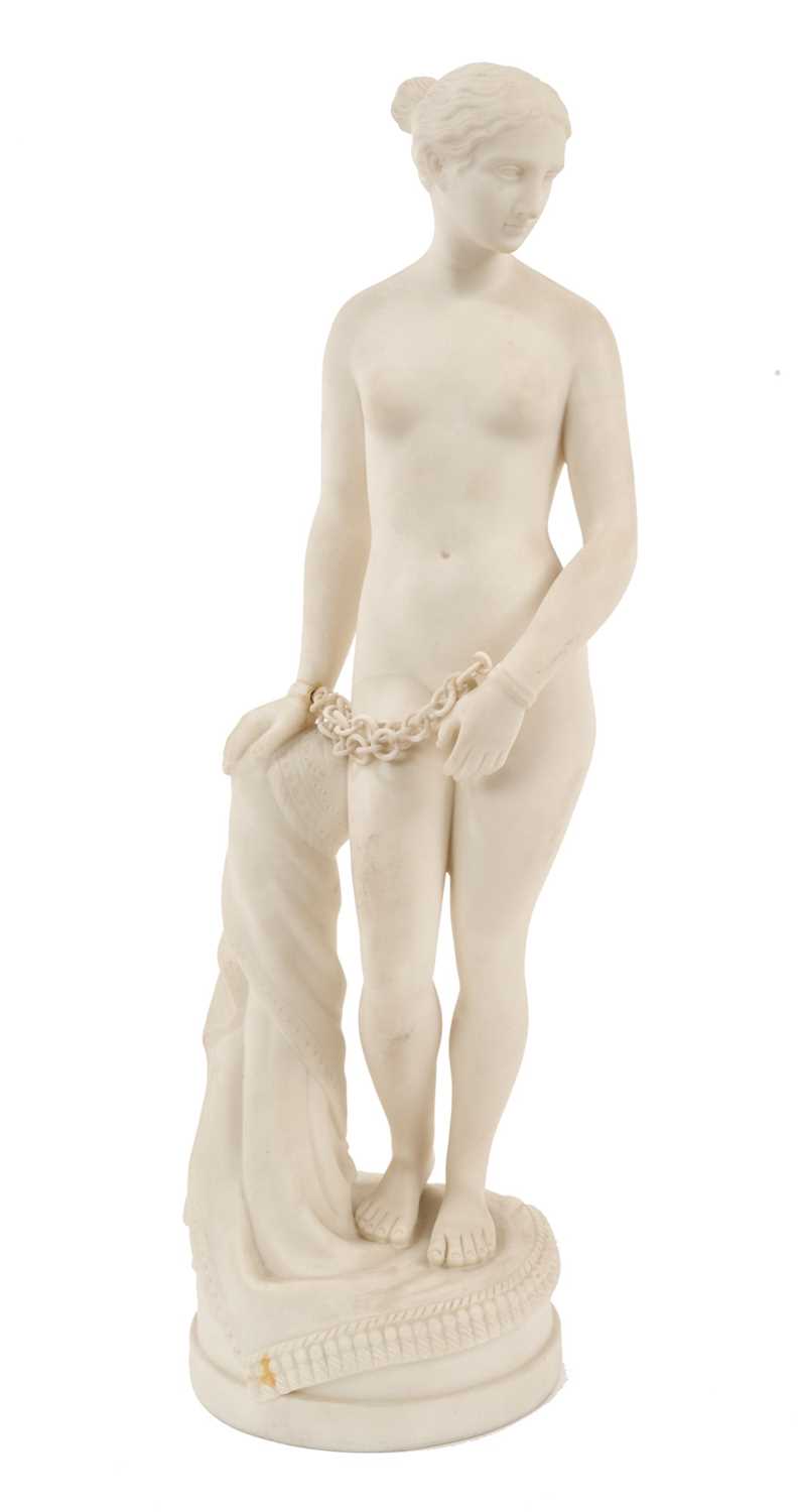 Lot 42 - A Victorian parian ware figure of a nude