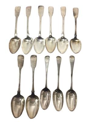 Lot 278 - Irish and other silver tablespoons