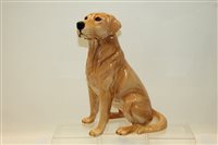 Lot 2075 - Beswick fireside figure of a Golden Labrador...