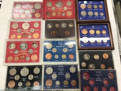 Lot 380 - Group of GB cased coin sets