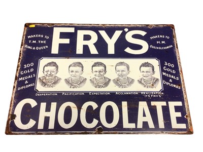 Lot 119 - Reproduction Fry's Chocolate metal sign, 70cm x 50cm