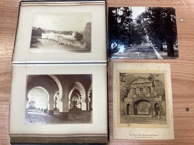 Lot 1413 - Late 19th / early 20th century photograph album of British and world scenes to include North Africa