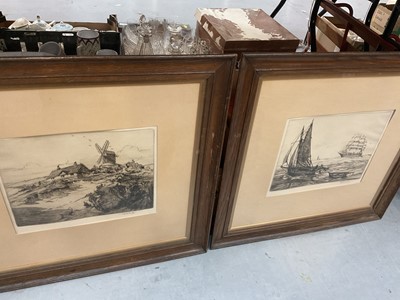 Lot 472 - Robert Henry Smith - pair of etchings