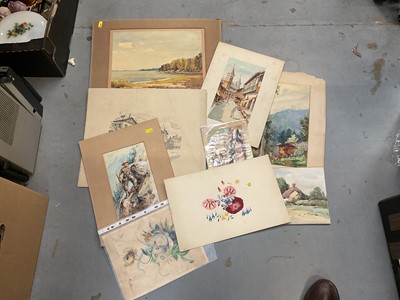 Lot 510 - Group of unframed works on paper