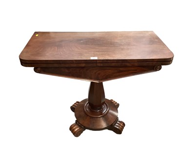 Lot 1227 - Card table with felt interior