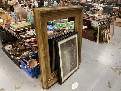 Lot 532 - Large Victorian giltwood and gesso picture frame