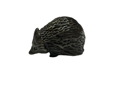 Lot 344 - Sue Maclaurin, contemporary, bronze sculpture of a Hedgehog, signed, produced by Nelson Forbes Sculpture Company, from an edition of 500