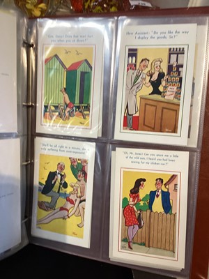 Lot 245 - Box of postcards, ephemera and Haynes manuals