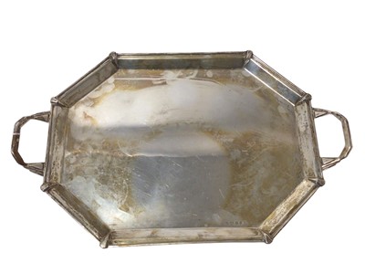 Lot 300 - 1930s Art Deco silver tray