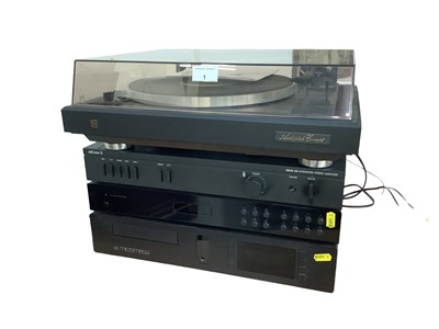 Lot 1 - Dual CS 505-4 Hifi Turntable Audiophile Concept together with Arcam Delta 60 Integrated Stereo Amplifier, Aura TU-50 FM Tuner, Micromega Acutrans CD Player