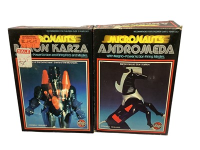 Lot 380 - Airfix Mego Corps Micronauts Baron Karza No.50305-7 & Andromeda Baron Zarza's star Stallion No,50325-1, both boxed (2)