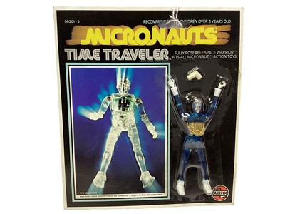 Lot 370 - Airfix Mego Corps (c1976) Micronauts Time Traveler Blue, on card with blister pack No.50301-5 (1)