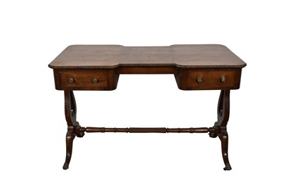 Lot 1316 - Unusual Regency yewwood library table