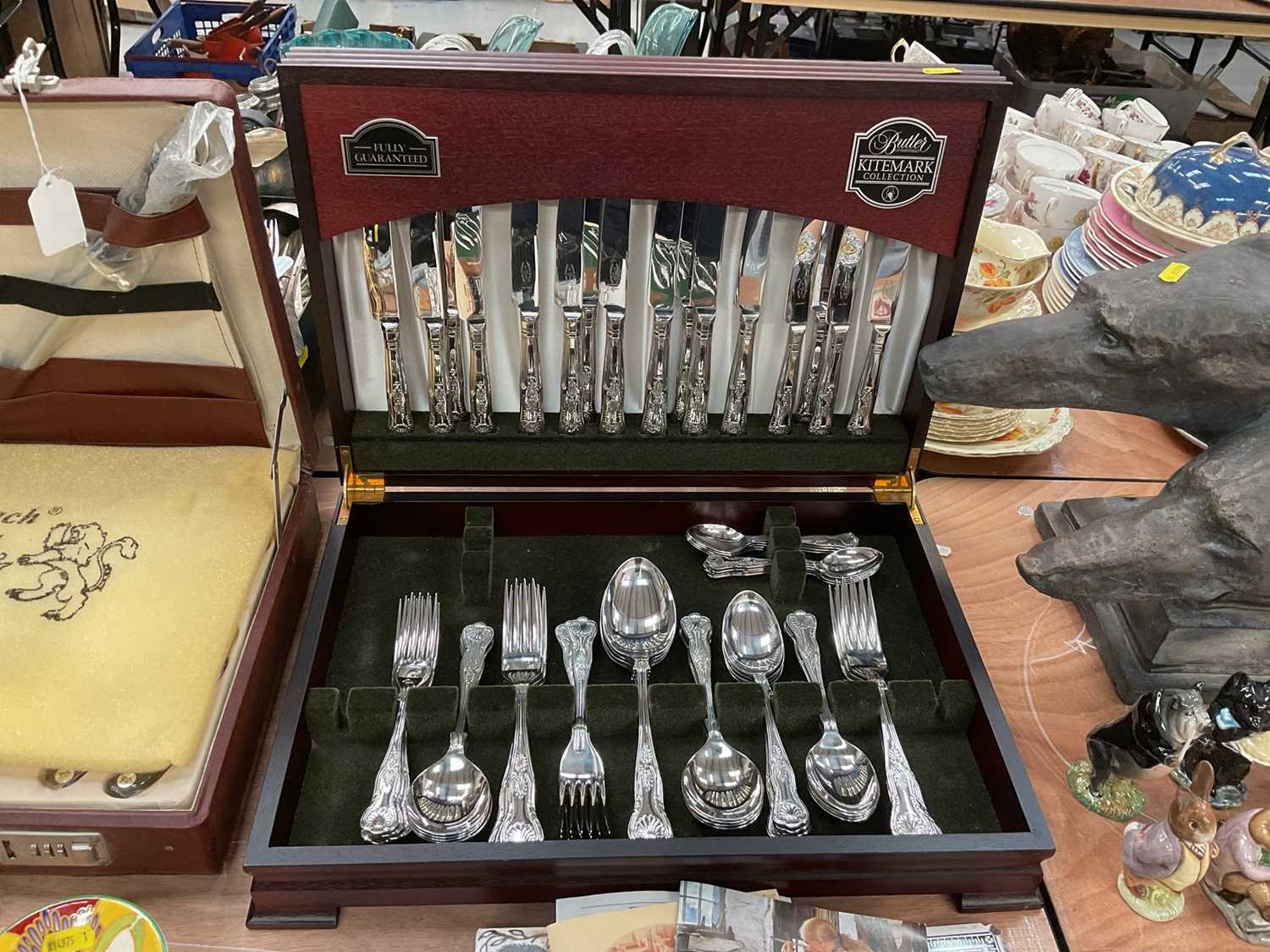 Lot 416 - George Butler canteen of stainless steel