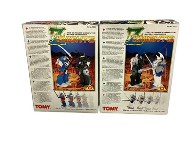 Lot 319 - Tomy (1986) Z Knights (The Ultimate Computer Battle Wariors) kit battle robots (6)