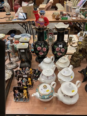 Lot 481 - Six teapots to include Royal Doulton, Royal Albert etc and others ceramics